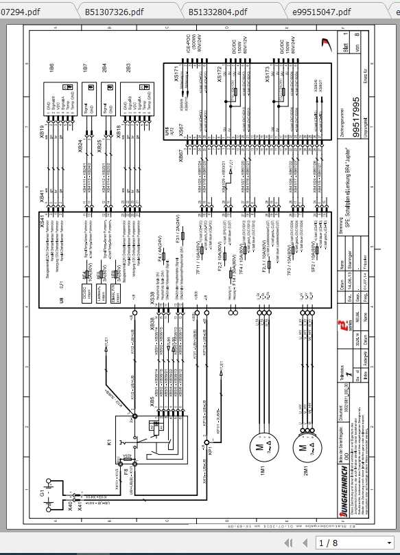 Jungheinrich Forklift EFG 425 S30 Electric Hydraulic Schematic 2