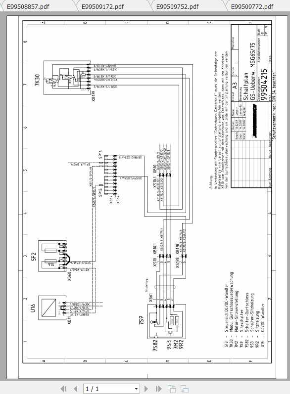 Jungheinrich Forklift EFG 535 1009 Electric Hydraulic Schematic 1
