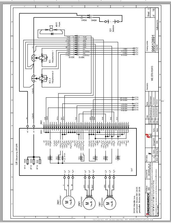 Jungheinrich Forklift EFX 410 0313 Electric Hydraulic Schematic 1