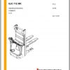 Jungheinrich Forklift EJC 112 RK Operating Instructions 1