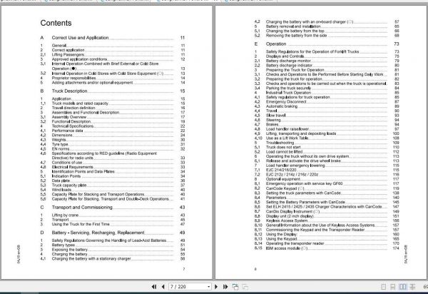 Jungheinrich Forklift EJC 212 220 Operating Instructions 3
