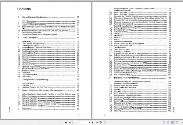 Jungheinrich Forklift EJC B12 B20 Operating Instructions 2