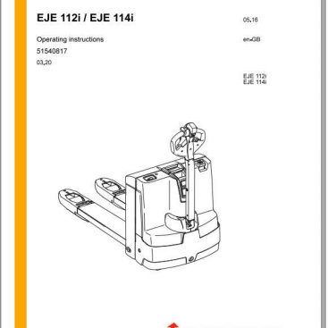 Jungheinrich Forklift EJE 110-120 Operating Instructions