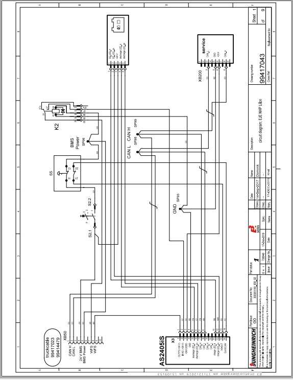 Jungheinrich Forklift EJE all Electric Schematic 1