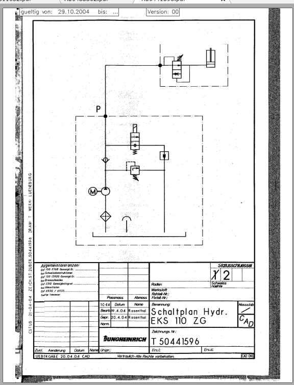 Jungheinrich Forklift EKS 110 0415 Electric Hydraulic Schematic 1