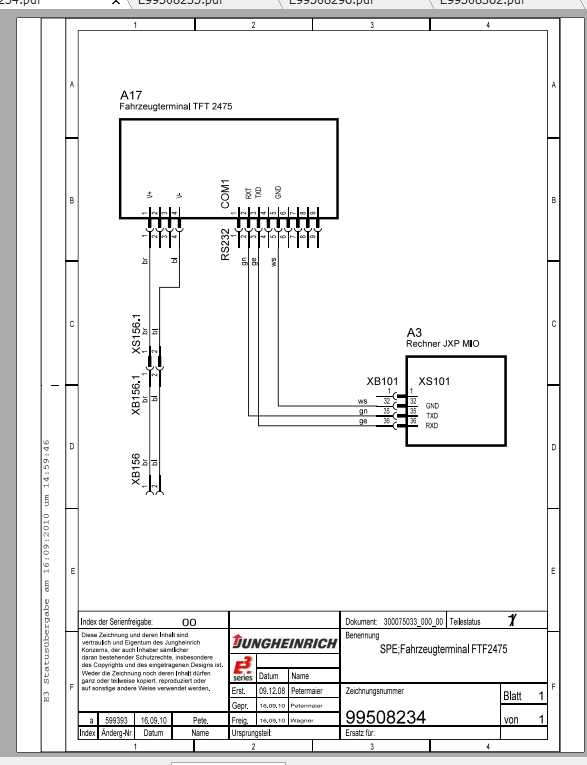 Jungheinrich Forklift EKS 210 Electric Hydraulic Schematic 2