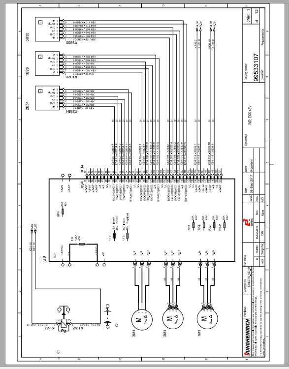 Jungheinrich Forklift EKS 310s 412s Electric Hydraulic Schematic 2