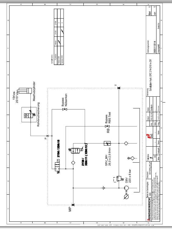 Jungheinrich Forklift ERC 212 0311 Electric Hydraulic Schematic 1