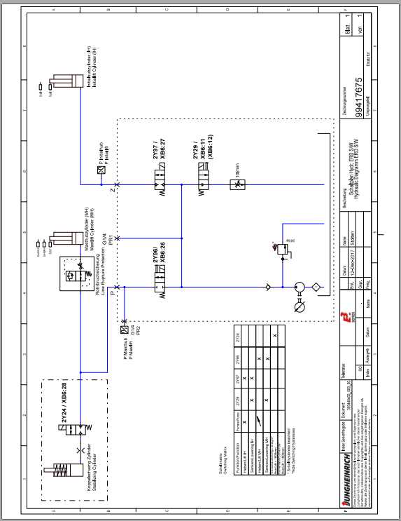 Jungheinrich Forklift ERD 120 Electric Hydraulic Schematic 1