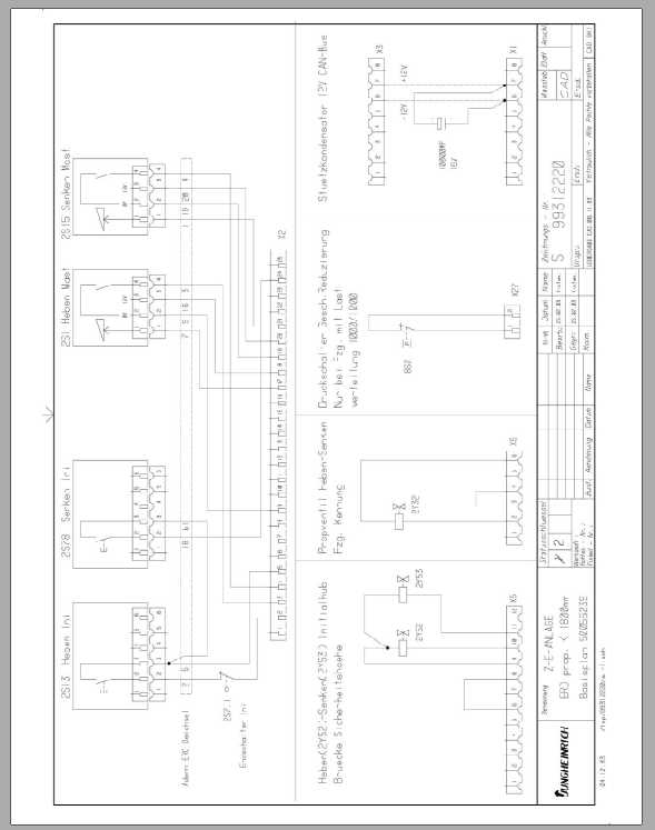Jungheinrich Forklift ERD 20 Electric Hydraulic Schematic 2
