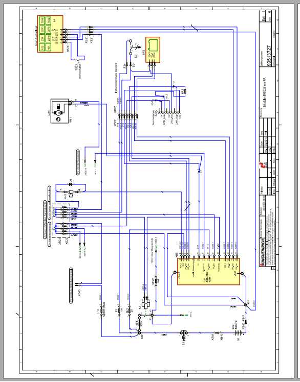 Jungheinrich Forklift ERE 225 Electric Hydraulic Schematic 2