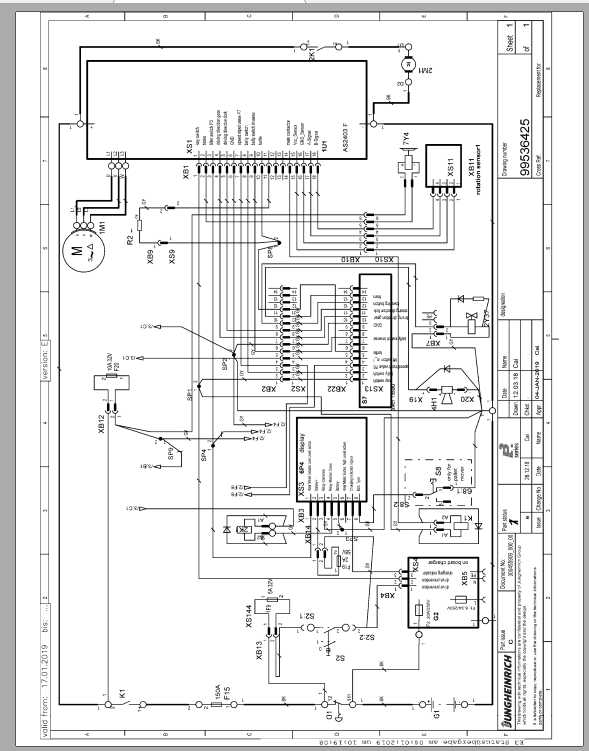 Jungheinrich Forklift ERE BA 116 Electric Hydraulic Schematic