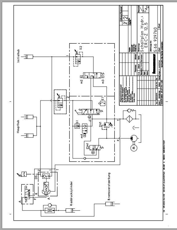 Jungheinrich Forklift ERE20 Electric Hydraulic Schematic 2