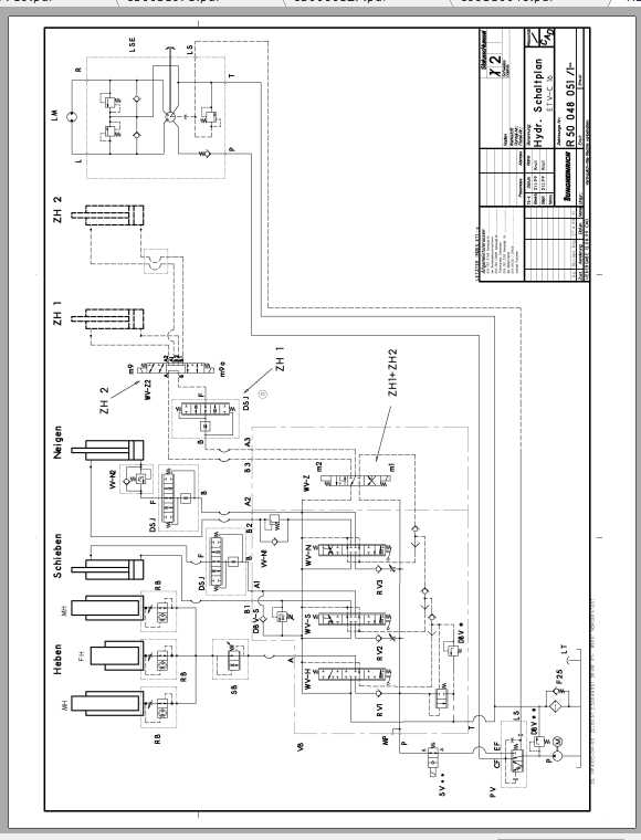 Jungheinrich Forklift ETVC16 Electric Hydraulic Schematic 1