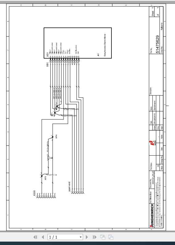 Jungheinrich Forklift Easy Access Transp Electric Hydraulic Schematic 1