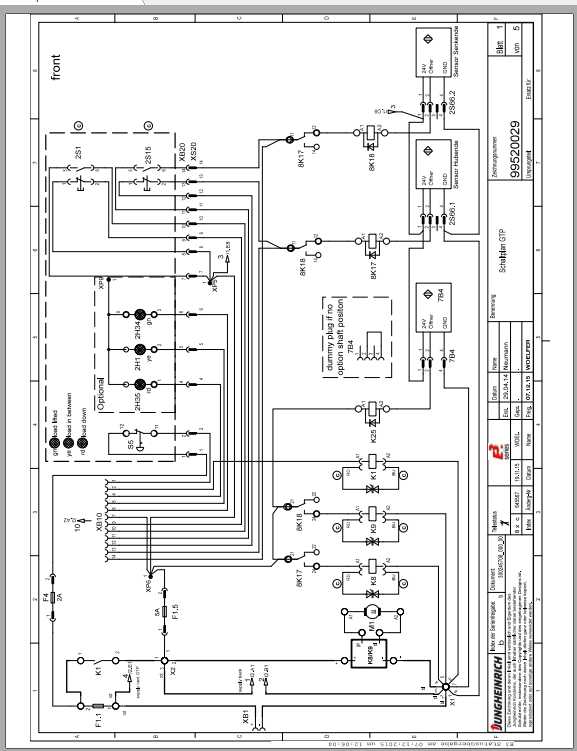 Jungheinrich Forklift GTP 110 210 216 Electric Schematic 1