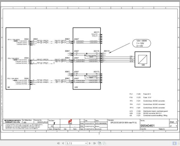Jungheinrich Forklift addedVIEW 360 Electric Schematic 1
