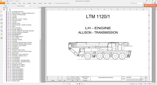 Liebherr Mobile Crane LTM1120 1 Wiring Diagram 3