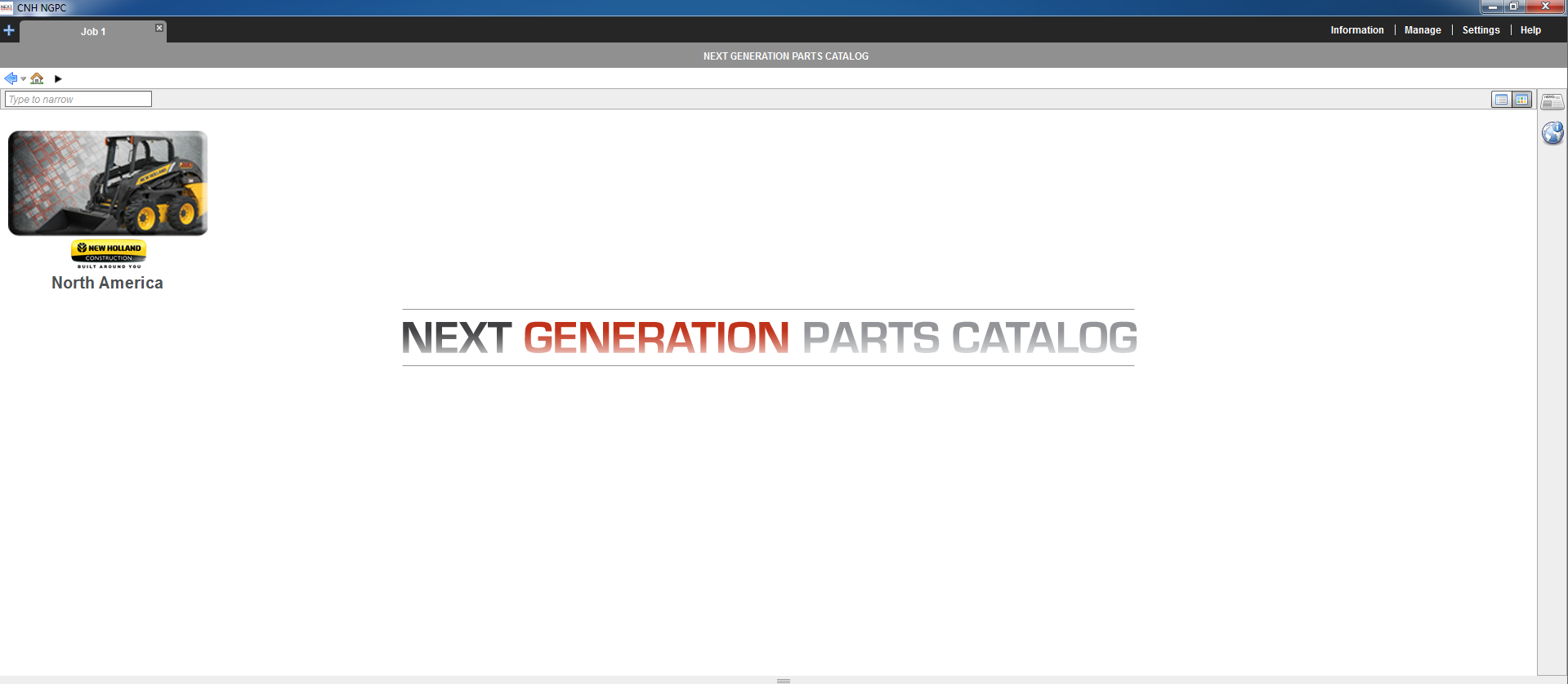 New Holland EPC CE North America CNH NGPC 11.2018 OFFLINE Next Generation Spare Parts Catalog 001