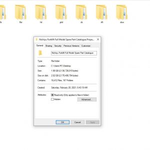 Nichiyu Forklift 1.99GB PDF FBFBRHTPLDRBRFTSBW Spare Part Catalogue Service Manual 1