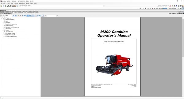 AGCO Laverda AG Europe Parts Catalog Workshop Service Manuals 03.2021 2