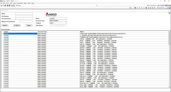 AGCO Laverda AG Europe Parts Catalog Workshop Service Manuals 03.2021 4