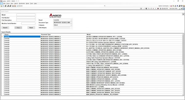 AGCO Laverda AG Europe Parts Catalog Workshop Service Manuals 03.2021 5