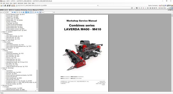 AGCO Laverda AG Europe Parts Catalog Workshop Service Manuals 03.2021 7