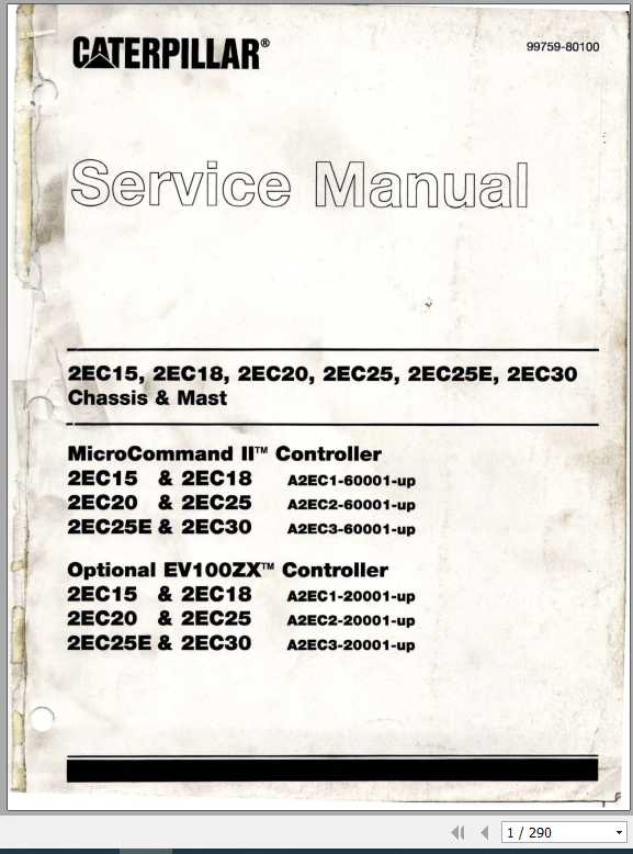 CAT Forklift Truck EC Service Manual 1