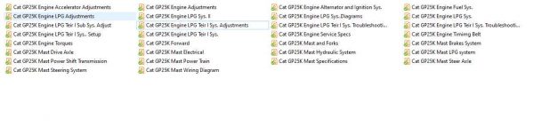 CAT Forklift Truck GP15K GP35K DP20K DP35K Service Manual 1