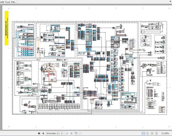 CAT Forklift Truck TH83 Electrical Schematics 1