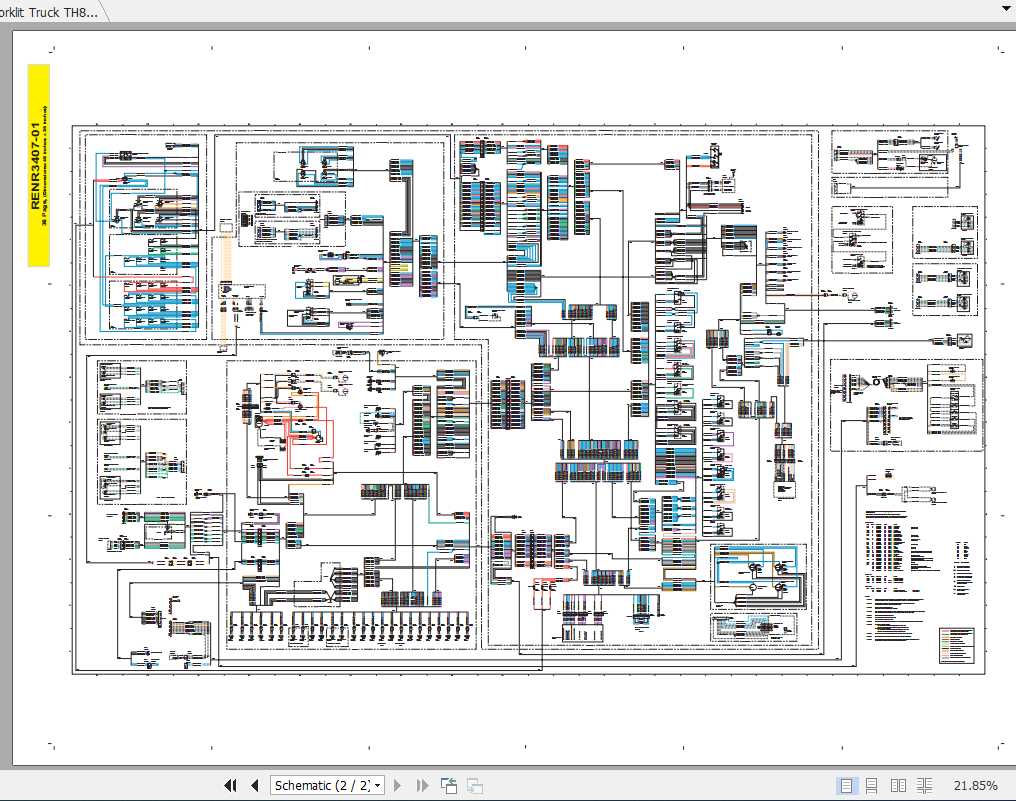 CAT Forklift Truck TH83 Electrical Schematics 1