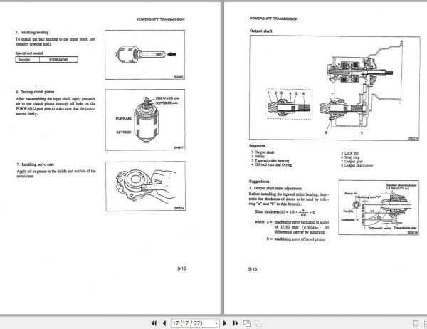 CAT Forklift Truck Transmission GC25HP Service Manual 2