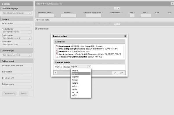 CLAAS WebTIC Offline 03.2021 Operator Manual Repair Manual Service Documentation 3