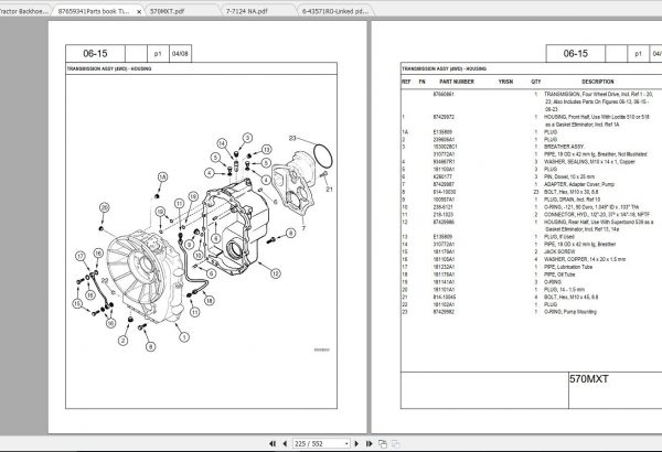 Case Loader Landscaper 570MXT Series 3 Tier 3 Service Manual Parts Catalog 3