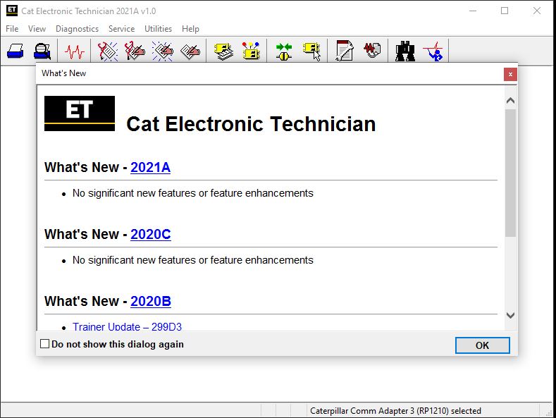 Caterpillar Electronic Technician CAT ET 2021A License Active