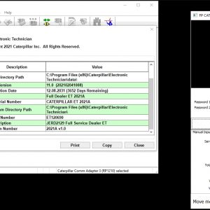 Caterpillar Electronic Technician CAT ET 2021A FPKG License Active 4 1