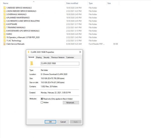 Clark Forklift 19GB PDF 2020 Service Manual Maintenance Schematic and Service Bulletins 1