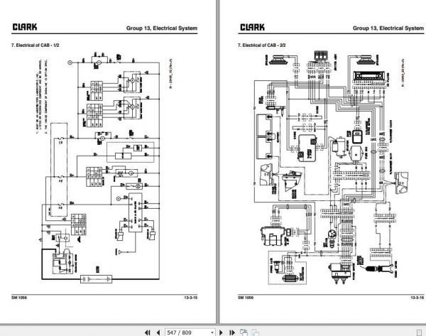 Clark Forklift C 40 45 50s 55s D L Service Manuals 3