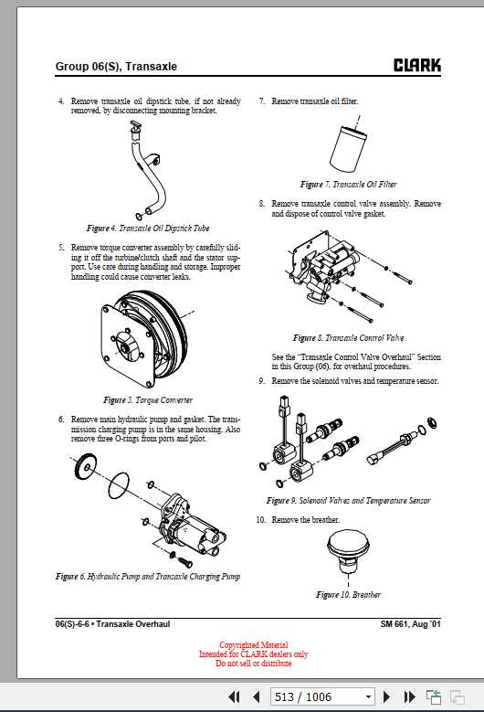 Clark Forklift C15 3335DLG C15 32C LG Service Manuals 2