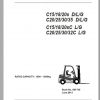 Clark Forklift C15 C20 DLG Service Manuals 5