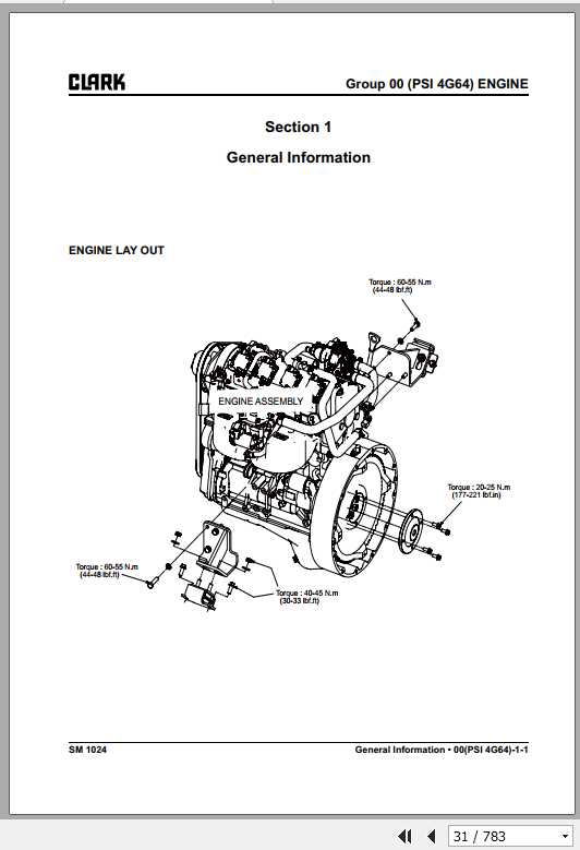 Clark Forklift GTS 20 25 30 33 L Service Manuals 3