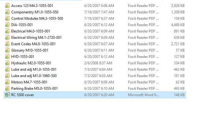 Crown Counterbalance Forklift RC 5500 Electrical Hydraulic Schematic 1