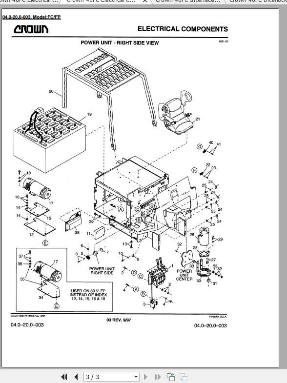 Crown Forklift 40 FC Electrical Components 2
