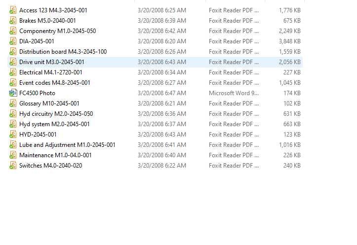 Crown Forklift FC 4500 Electrical Hydraulic Schematic 1