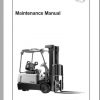 Crown Forklift SC3200 Series Maintenance Manual 812548 006 1