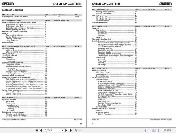 Crown Forklift SC3200 Series Maintenance Manual 812548 006 2