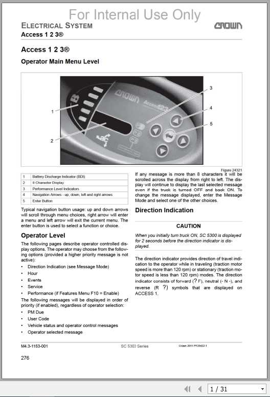 Crown Forklift SC5300 Operator Manual 1