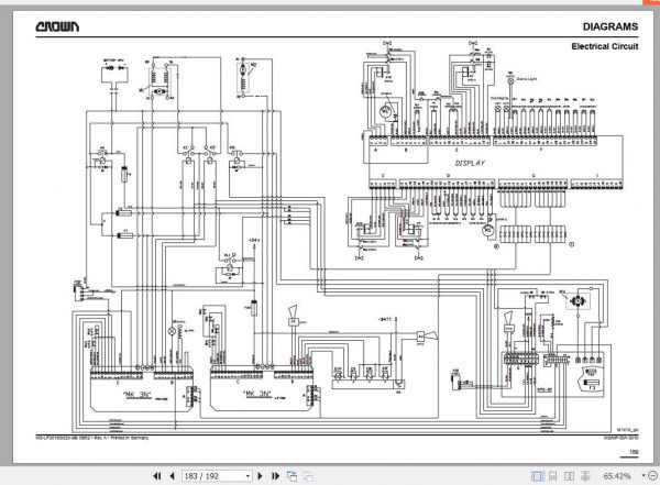 Crown Lift Truck LP3010 3020 Series Maintenance Manual 812521 006 3