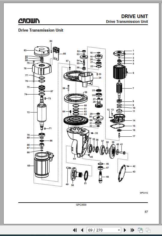 Crown Order Picker GPC3000 Series Maintenance Manual 812571 006 3